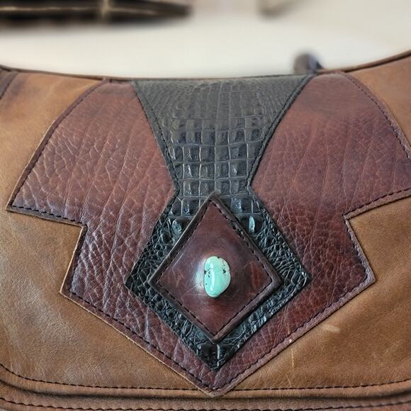 Hippie 1970s Crossbody Genuine Leathers Versatile, Unique - Picture 6 of 9